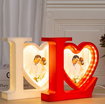 L-SHAPE HEART LED FRAME